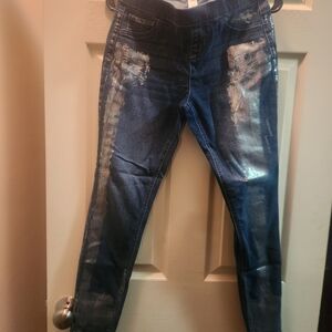 Justice Blue Distressed Kids Jeans